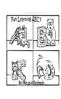 Fun Learning ABC's 8.5" x 11" Full Page Coloring Book