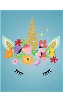 Unicorn Composition Notebook: 150 Sheets Wide Ruled Childs Journal Notebook