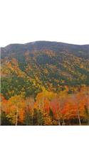 Fall School Composition Book Clouds Hang Over Mountain Foliage 130 Pages