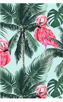 Flamingo Notebook: Blank Lined Journal, Softcover (6x9 Inches) with 120 Pages