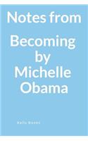 Notes from Becoming, by Michelle Obama: A Blank Lined Writing Notebook for Your Key Takeaways