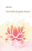 Une feuille de papier froissée