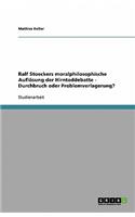 Ralf Stoeckers moralphilosophische Auflösung der Hirntoddebatte - Durchbruch oder Problemverlagerung?
