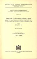 Katalog Der Handschriften Der Universitatsbibliothek Innsbruck