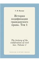 The history of the codification of civil law. Volume 1