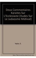 Deux Commentaires Karaites Sur L'Ecclesiaste