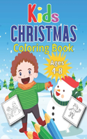 Kids Christmas Coloring Book Ages 4-8