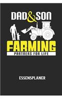 DAD & SON FARMING PARTNERS FOR LIFE - Essensplaner: Wochenplaner für eine gesunde Küche - perfekt zum Tracken oder Vorausplanen geeignet!