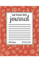 Low Vision Paper Journal