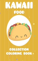 Kawaii food collection coloring book