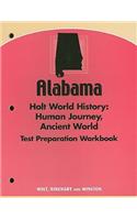 Alabama Holt World History: The Human Journey, Ancient World Test Preparation Workbook