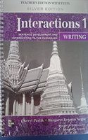 Interactions Level 1 Writing Teacher's Edition Plus Key Code for E-Course: Sentence Development and Introduction to the Paragraph