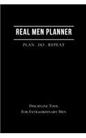 Real Men Planner: 5 Dimensions Planner for Men's Success - Self Care, Health, Wealth, Relationship and Manly Activity, 52 Weeks Gratitude Journal. Daily Weekly Boss P