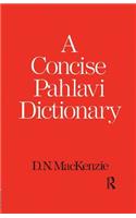 A Concise Pahlavi Dictionary