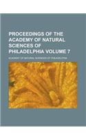 Proceedings of the Academy of Natural Sciences of Philadelphia Volume 7: (English)