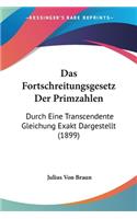 Fortschreitungsgesetz Der Primzahlen