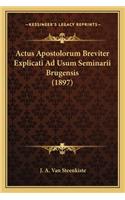 Actus Apostolorum Breviter Explicati Ad Usum Seminarii Brugensis (1897)