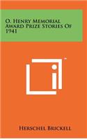 O. Henry Memorial Award Prize Stories of 1941