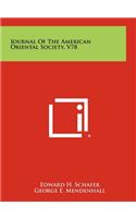 Journal of the American Oriental Society, V78