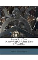 Beitrage Zur Naturgeschichte Der Sprache...