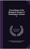 Proceedings of the Biological Society of Washington Volume 7