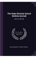 The Duke Divinity School Bulletin [serial]: 23(1-4), 1957-58