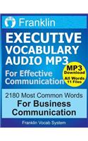 Franklin Executive Vocabulary for Effective Communication: 2180 Most Common Word: With MP3 Download of 11 CDs Recorded by American Voiceover Artists