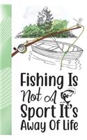 Fishing Is Not A Sport It's Away Of Life