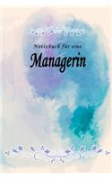 Notizbuch für eine Managerin