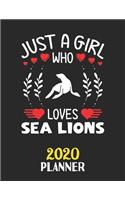 Just A Girl Who Loves Sea Lions 2020 Planner