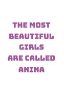 Anina Girl Woman Notebook