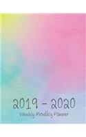 2019-2020 Monthly Planner: Academic Planner 24 Months Calendar with Monthly Tabs, Two Years, Flexible Cover Appointment Notebook, 8.5" x 11", 102 Pagess