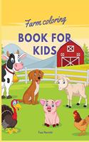 Farm coloring book for kids
