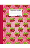 Raspberry Composition Notebook: College Ruled Journal to write in for school, take notes about fruits and vegetables, for boys and girls, students, healthy eating teachers, homesch
