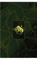 Monogram Taurus Notebook: Blank Journal Diary Memoir Log Logue(79 Luxury Two 150 Lined)