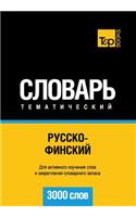 Russko-Finskij Tematicheskij Slovar' - 3000 Slov - Finnish Vocabulary for Russian Speakers