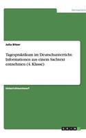 Tagespraktikum im Deutschunterricht