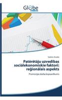 Patērētāju uzvedības sociālekonomiskie faktori