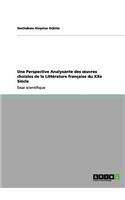 Perspective Analysante des oeuvres choisies de la Littérature française du XXe Siècle