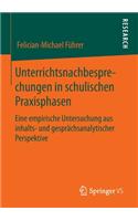 Unterrichtsnachbesprechungen in Schulischen Praxisphasen