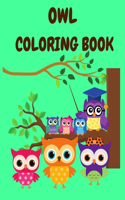 Owl Coloring Book Kids 4-8 Years Old: Funny Owls Coloring Book for Children - Birds Coloring Books - Activity Book for Boys and Girls - Relaxation Coloring Book with Owls