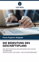 Bedeutung Des Geschäftsplans