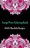 Large print coloring book