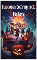 Halloween Coloring Book for Boys
