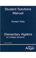 Elementary Algebra for College Students, Student Solutions Manual