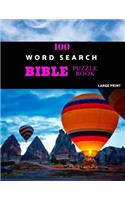 100 Word Search Bible Puzzle Book Large Print: Brain Challenging Bible Puzzles For Hours Of Fun