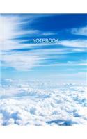 Notebook. Blue Sky Cover. Composition Notebook. College Ruled. 8.5 x 11. 120 Pages.