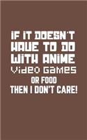If It Doesn't Have To Do With Anime