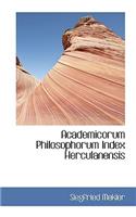 Academicorum Philosophorum Index Herculanensis