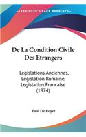 De La Condition Civile Des Etrangers